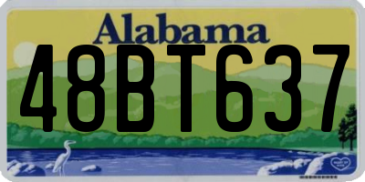 AL license plate 48BT637