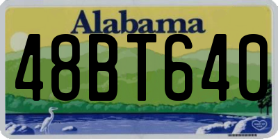 AL license plate 48BT640