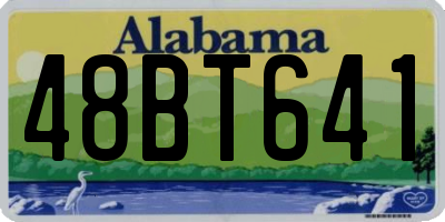 AL license plate 48BT641