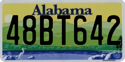 AL license plate 48BT642