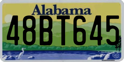 AL license plate 48BT645