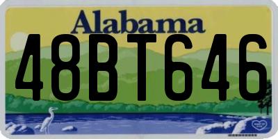AL license plate 48BT646