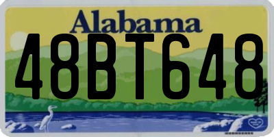AL license plate 48BT648
