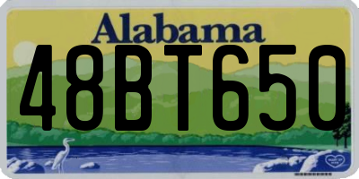 AL license plate 48BT650