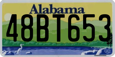 AL license plate 48BT653