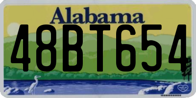 AL license plate 48BT654