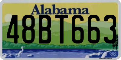 AL license plate 48BT663