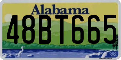 AL license plate 48BT665