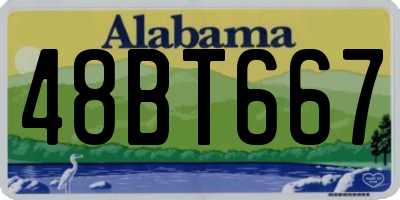 AL license plate 48BT667