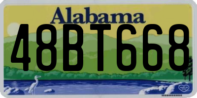 AL license plate 48BT668