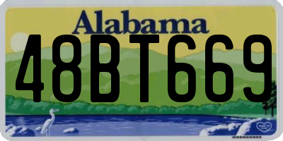 AL license plate 48BT669
