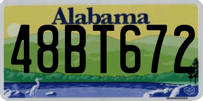 AL license plate 48BT672