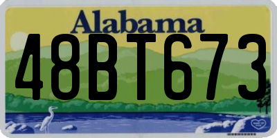 AL license plate 48BT673