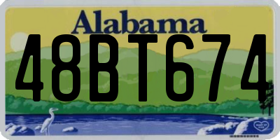 AL license plate 48BT674