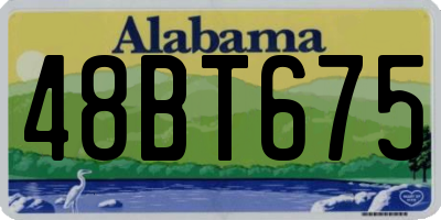 AL license plate 48BT675