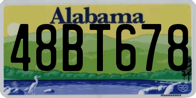 AL license plate 48BT678