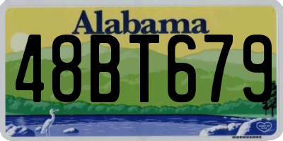 AL license plate 48BT679