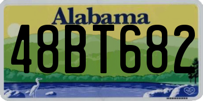 AL license plate 48BT682