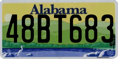 AL license plate 48BT683