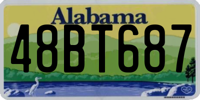 AL license plate 48BT687