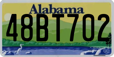 AL license plate 48BT702