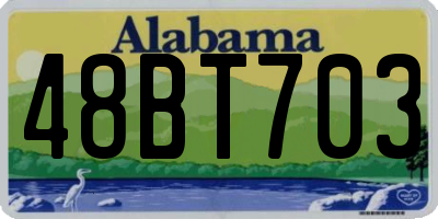 AL license plate 48BT703