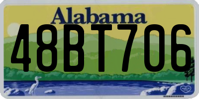 AL license plate 48BT706