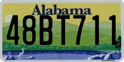 AL license plate 48BT711