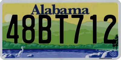 AL license plate 48BT712