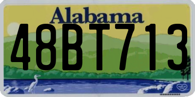 AL license plate 48BT713
