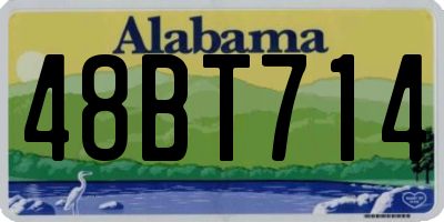 AL license plate 48BT714