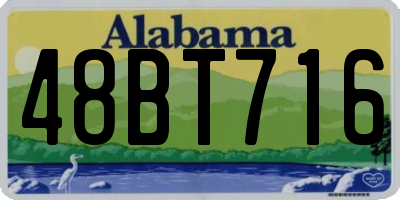 AL license plate 48BT716