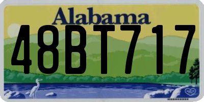 AL license plate 48BT717