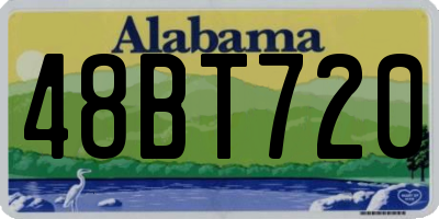 AL license plate 48BT720