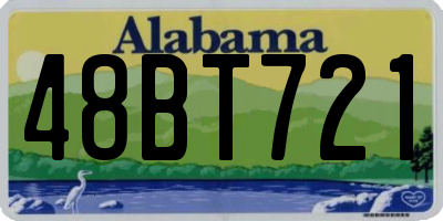 AL license plate 48BT721