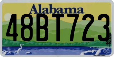 AL license plate 48BT723