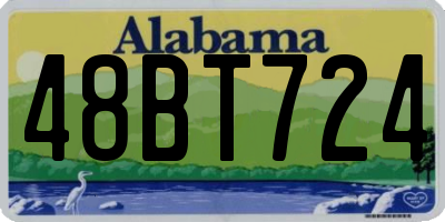 AL license plate 48BT724
