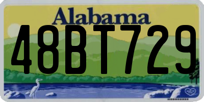 AL license plate 48BT729