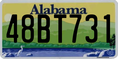 AL license plate 48BT731