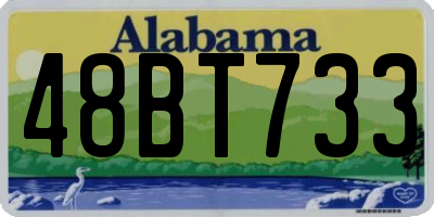 AL license plate 48BT733