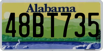 AL license plate 48BT735