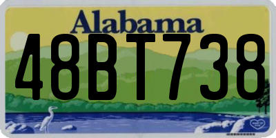 AL license plate 48BT738