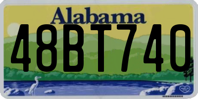AL license plate 48BT740