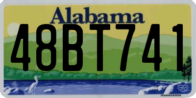 AL license plate 48BT741