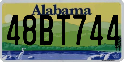 AL license plate 48BT744