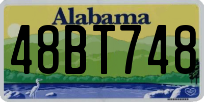 AL license plate 48BT748
