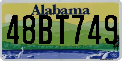 AL license plate 48BT749