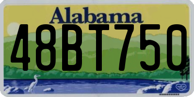 AL license plate 48BT750