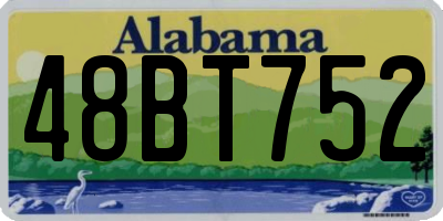 AL license plate 48BT752