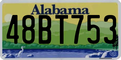 AL license plate 48BT753